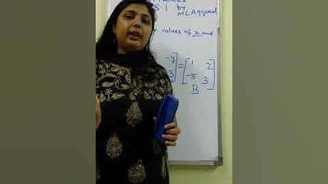 Class 10 Matrices by M L Aggarwal : Exercise 8.1 questions solutions