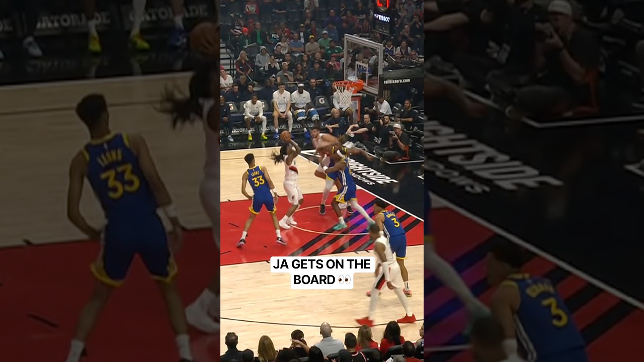 Ja Morant Scores His First Bucket as a Blazer