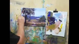 Landscape Painting in Acrylics For Beginners - Live Stream #MooreMethod