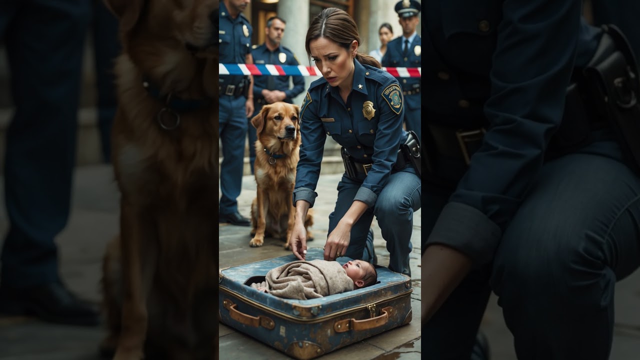 Le chien errant a aboyé sur une valise pendant des heures — Ce qui était choquant à l'intérieur