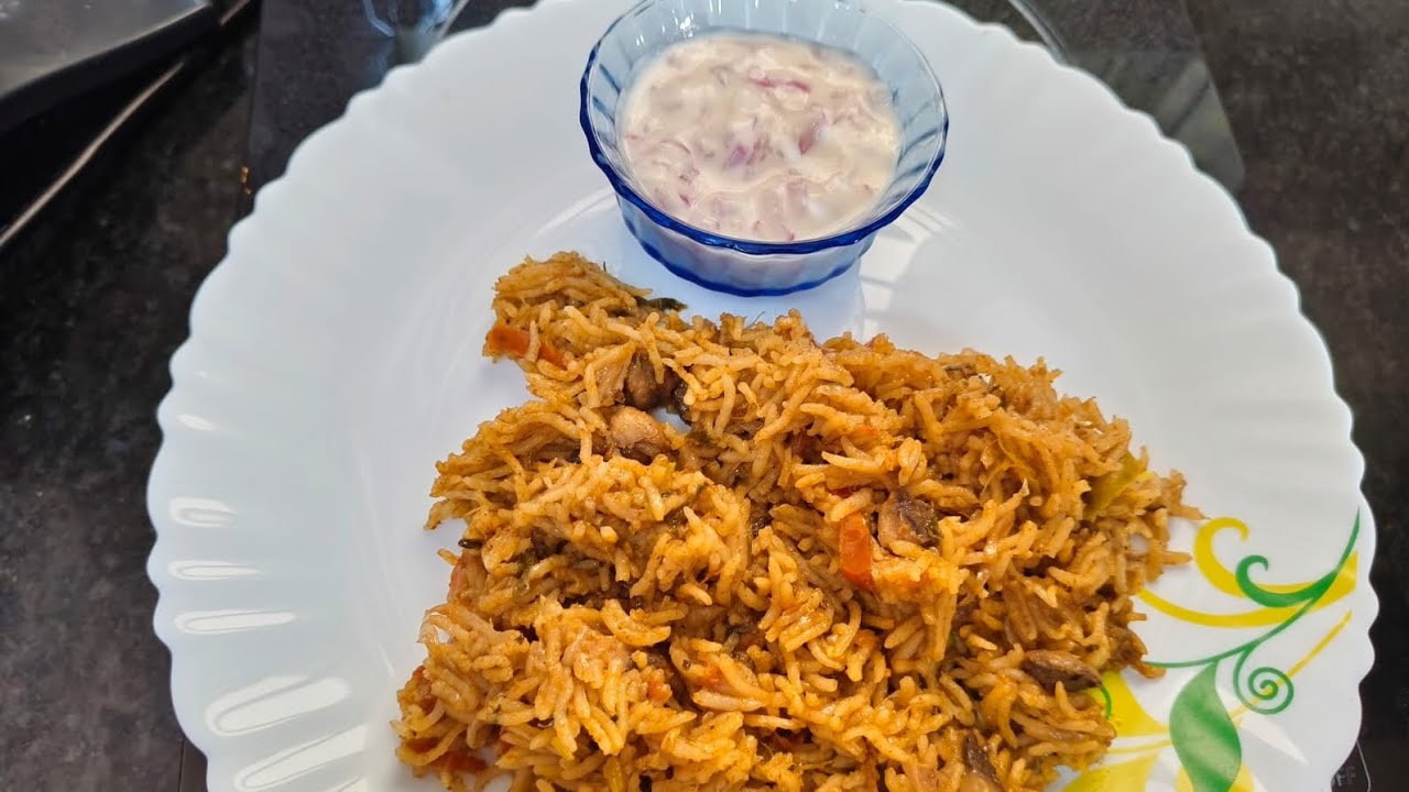 BANGALORE MUSHROOM DONNE BIRYANI RECIPE IN TAMIL