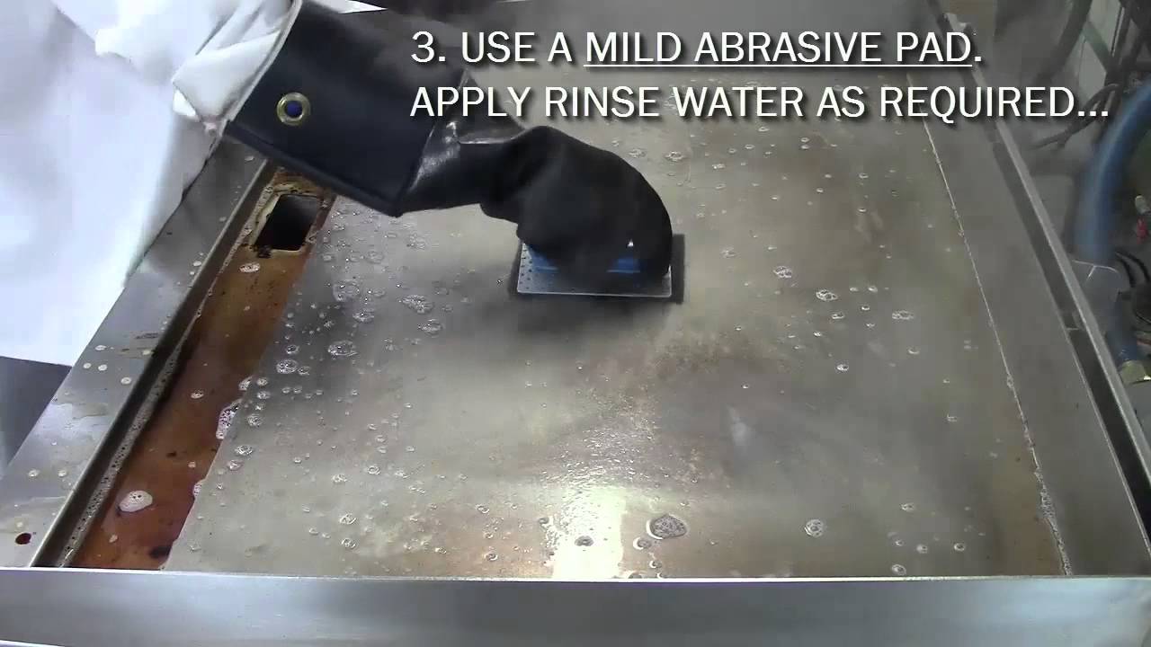 How To Clean a Commercial Griddle.