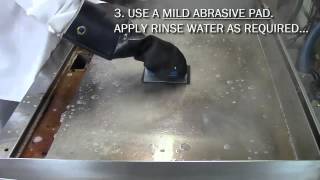 How To Clean a Commercial Griddle.