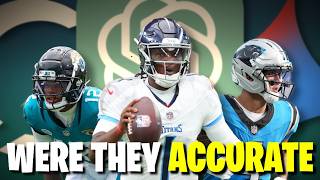 How Good is AI at NFL Scouting? 2025 NFL Draft Review