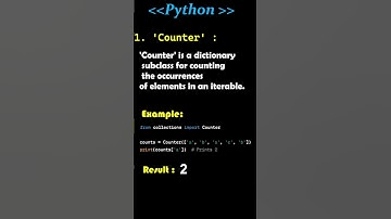 Python 2  Best Library of Collections Module #python
