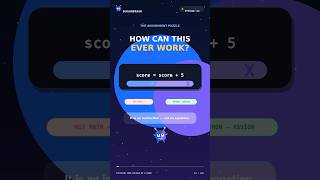 Python Assignment Visualized: How score = score + 5 Works 🐍 #Shorts
