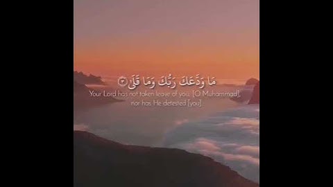 سورة الضحى 💕 بصوت القارئ رعد الكردي