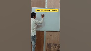 #decimal to #hexadecimal | #ssccgl #computer| #youtubeshorts