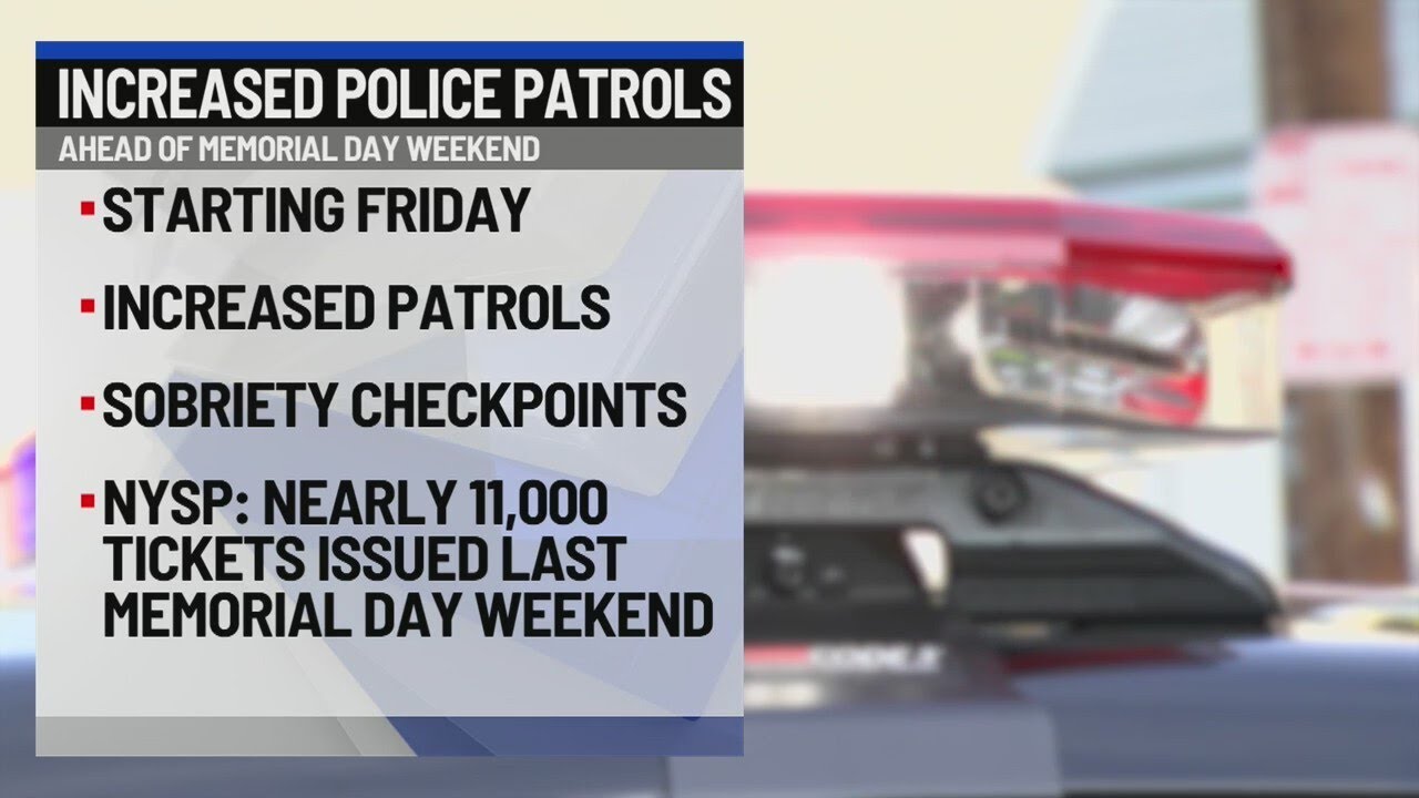 Increased police patrols for Memorial Day weekend - YouTube