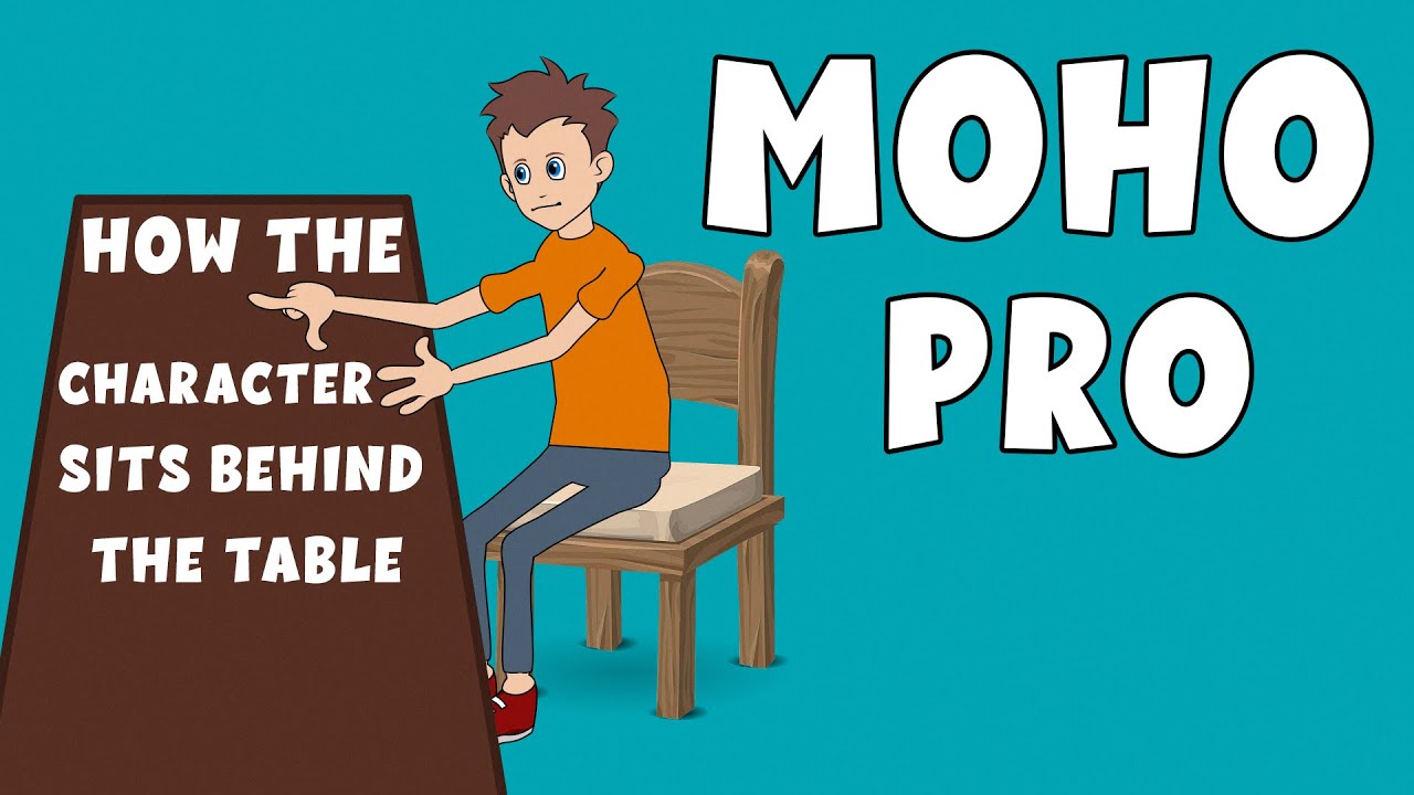 How the character sits behind the table - MOHO PRO - ANIME STUDIO