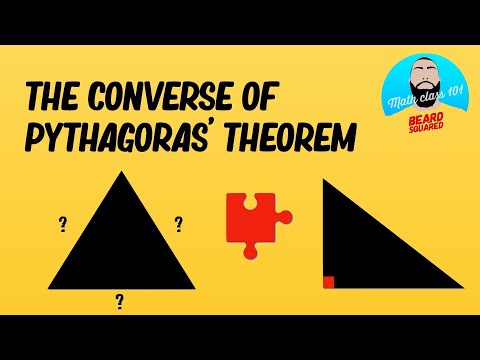 How do you know if a triangle is Right-angled?  Using the Converse of Pythagoras’ Theorem