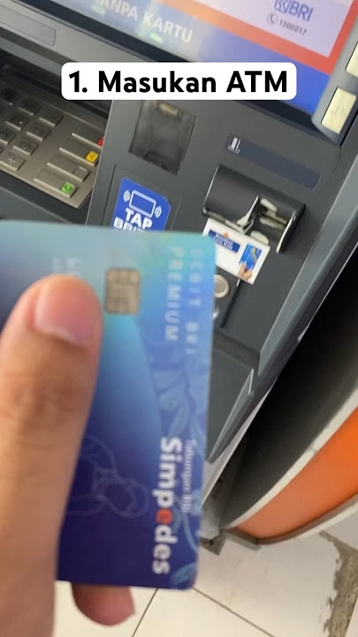 CARA AMBIL UANG DI ATM BRI