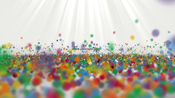 2102  - 3D Particles Explosion Logo Reveal colors scheme animation intro