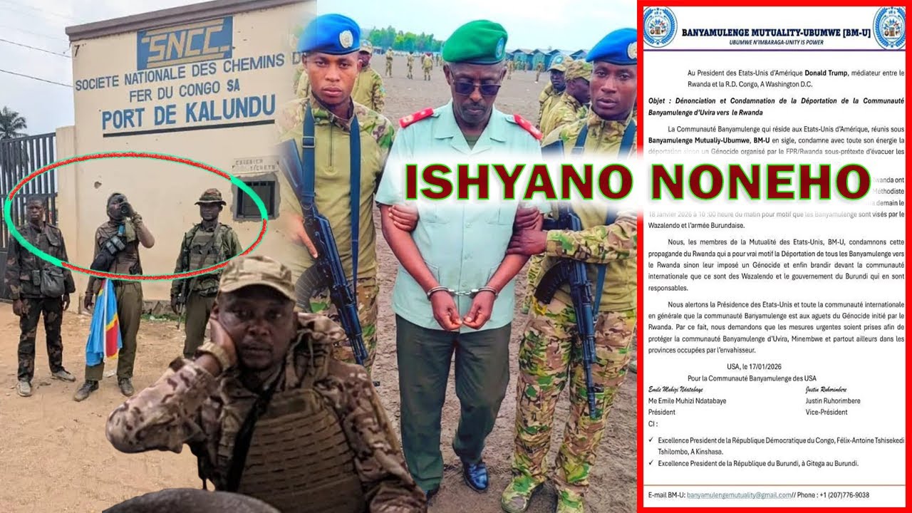 UVIRA IGUSHIJE ISHYANO NONAHA || Gen. YAKUTUMBA BAMUMENNYEHO IFU Y'AKAWUNGA||Gen. BOLINGO ARAFASHWE