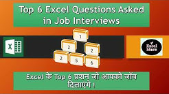 6 Excel Questions Asked in Job Interviews-YouTube - Durasi: 21.00. 