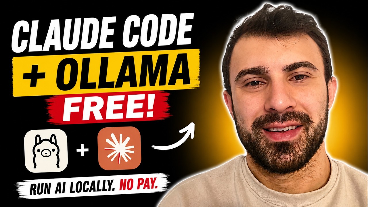FREE Claude Code + Ollama Setup in 2026 🤯 Run AI Locally Without Paying ...