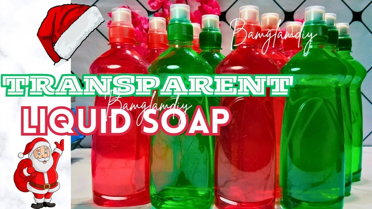 How to make transparent liquid soap for business this season. - YouTube