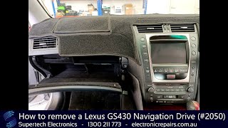 How to remove a 2006 Lexus GS300 GS430 Navigation Drive (#2050)