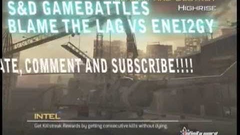 MW2 Gamebattles 3v3 SnD :: Blame the Lag Vs. ENEI2GY on Highrise