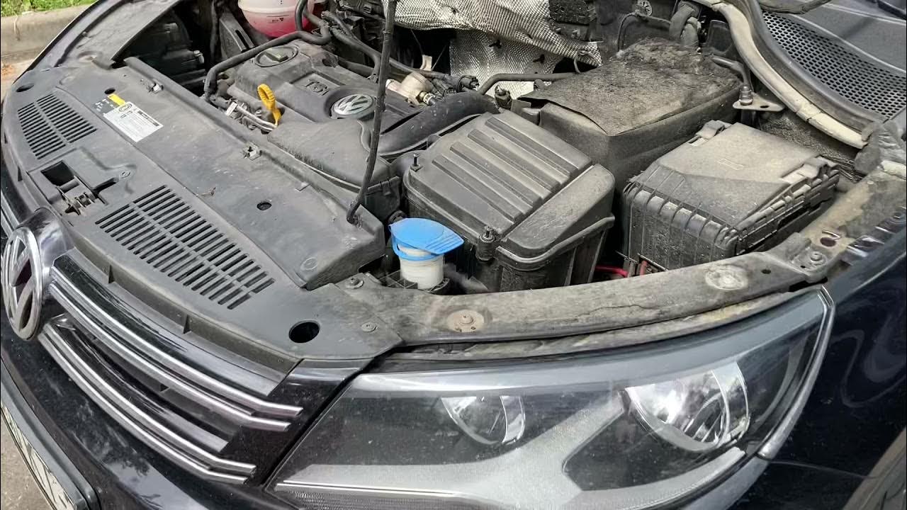 Как заменить воздушный фильтр тигуан Воздушный фильтр, vw Tiguan 1,4 caxa, замена - YouTube