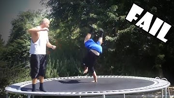 You Laugh You Lose - Funny TRAMPOLINE FAILS Compilation 2019 | FunToo