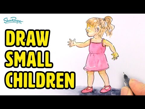 How to Draw Small Children - spoken tutorial