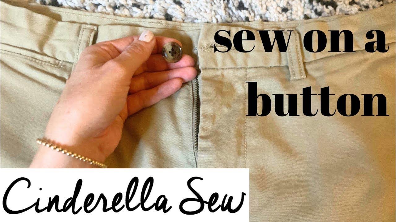 How to sew on a button Tighten buttons Hand sewing button tutorial