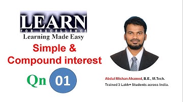 SI and CI Question 01 || Placement Specific Question