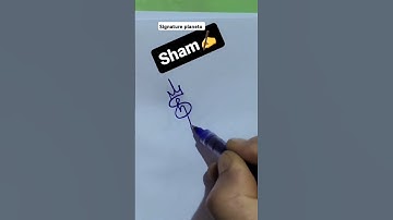 How to style the name of SHAM....#calligraphyalphabet #stylish sign