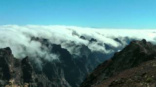 SPAIN relax with clouds over La Palma (hd-video)