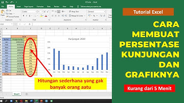 Cara membuat persentase daftar kunjungan dan grafiknya mudah 2021