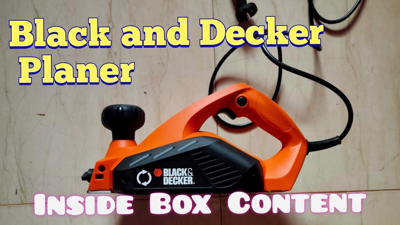 Black and Decker Planer machine. Box content and Working. (Handle that HSS  Blade Carefully) 