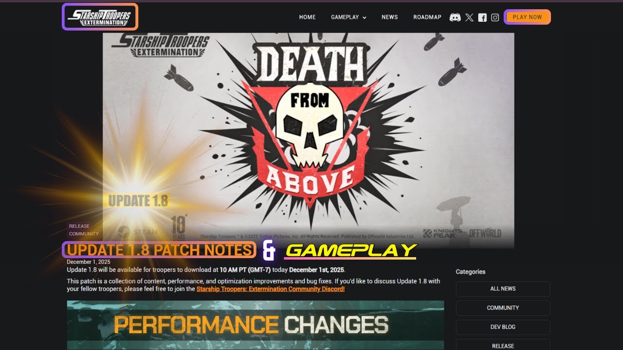 Starship Troopers Extermination: Reading Patch Notes 1.8 and some gameplay! 📢 🎮