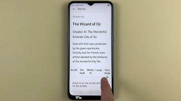 How to change the font size on OPPO A31 Android 9