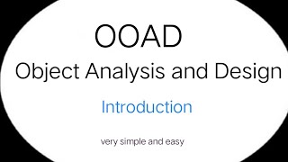 OOAD || Object oriented Analysis and design ||1st lecture very easy