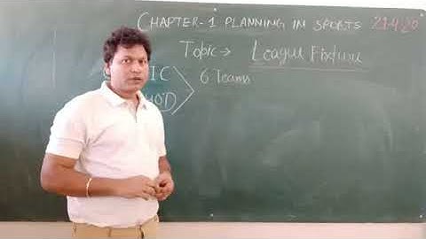 6 teams league fixture cyclic method part 1