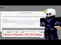 How to Fix Roblox Phone Number Verification Not Working