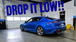 Kia Stinger Lowering Springs Install! by Fix it Garage 1,956 views 6 months ago 11 minutes, 35 seconds