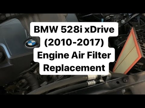 Engine Air Filter replacement for BMW 528i xDrive (2010-2017) | BMW 엔진 ...