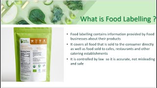 What is Food Labelling