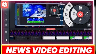 Kinemaster news video editing in Hindi | How to make a video like a news channel from your mobile screenshot 4
