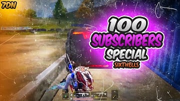 SIXTHELLS - FROM THE CRYPT 🥀🍁| BEST EDITED PUBG MONTAGE | 100 SUBSCRIBERS SPECIAL ❤|