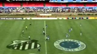 Cruzeiro 4 x 0 Santos pela 3ª rodada do Brasileirão 2008 - Melhores momentos (25/05/2008)