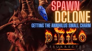 Diablo 2 Resurrected: Spawning Diablo Clone (getting the Annihilus small charm)