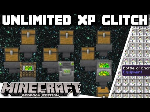 Minecraft Bedrock - UNLIMITED XP DUPLICATION GLITCH - Tutorial 🟢 PS4 , MCPE , Xbox , Windows/Switch