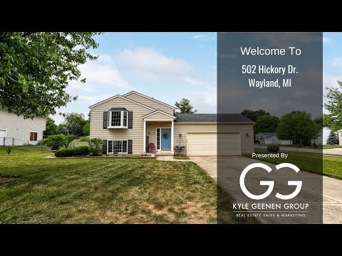 502 Hickory Dr, Wayland, MI home video tour