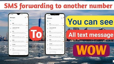 How to forward text message from other phone to on your phone ? Sms forwarder app
