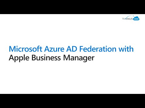 Microsoft Azure AD Federation with Apple Business Manager