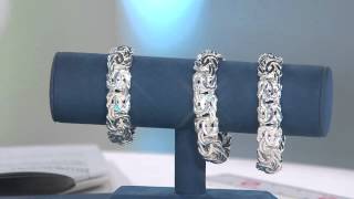 Sterling_Silver 8 Byzantine Bracelet by Silver Style, 24.7g with Jane Treacy