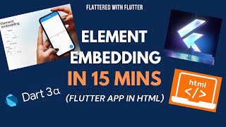 Famous Element Embedding in Flutter 15 Mins | Embed Flutter App in HTML | Flutter 3.7 | Dart 3 @aseemwangoo Profile